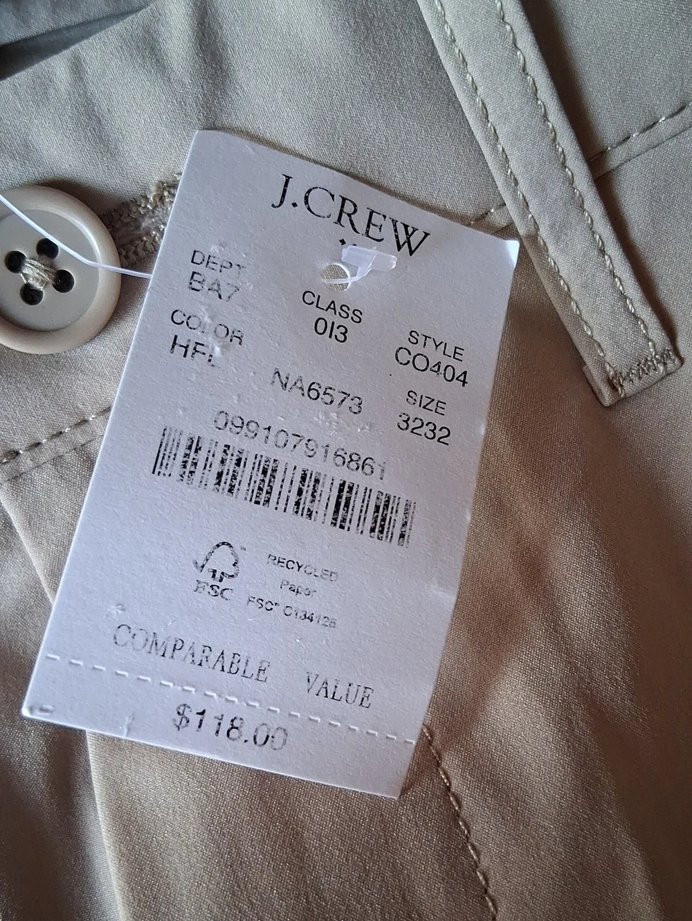 J. Crew crew tech